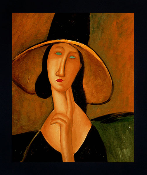 Portrait of Woman in Hat - Amedeo Modigliani Paintings